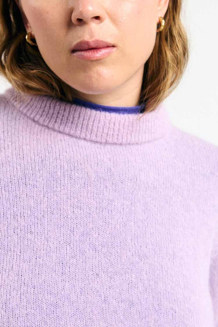 Suite13Lab Babol Jumper Lilac Damen Sweater Strickpullover flieder